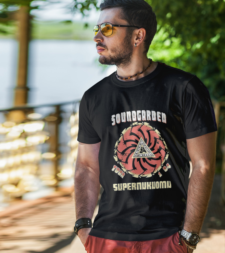 Soundgarden Superunknown Tour 1994 Grunge Vintage Spiral T-Shirt