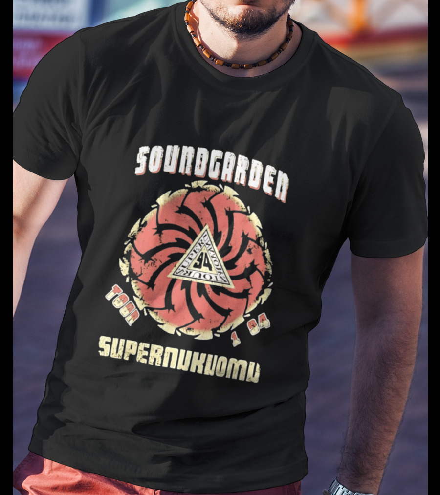 Soundgarden Superunknown Tour 1994 Grunge Vintage Spiral T-Shirt