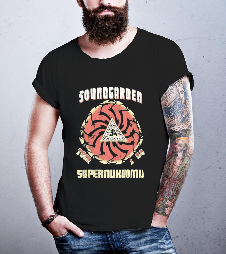 Soundgarden Superunknown Tour 1994 Grunge Vintage Spiral T-Shirt