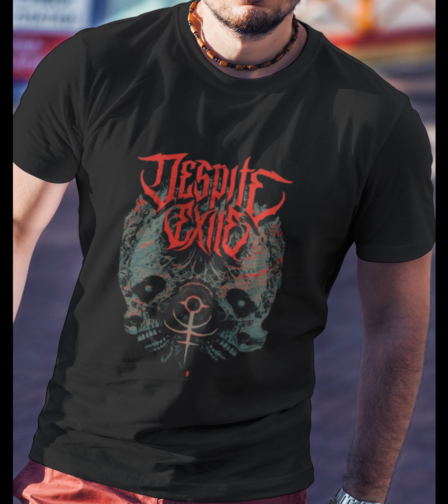 Despite Exile Ever Before Never Again Skull T-Shirt