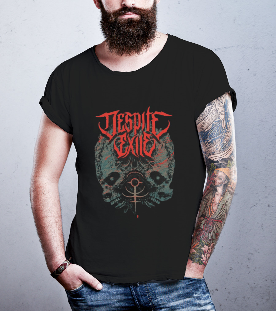 Despite Exile Ever Before Never Again Skull T-Shirt