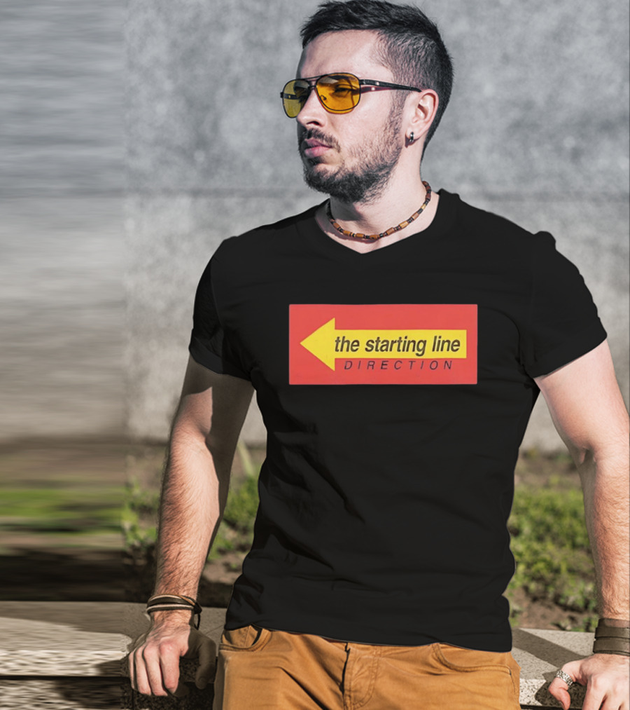 The Starting Line Direction Pop Punk Band Yellow Arrow T-Shirt