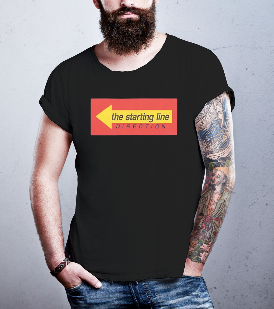 The Starting Line Direction Pop Punk Band Yellow Arrow T-Shirt