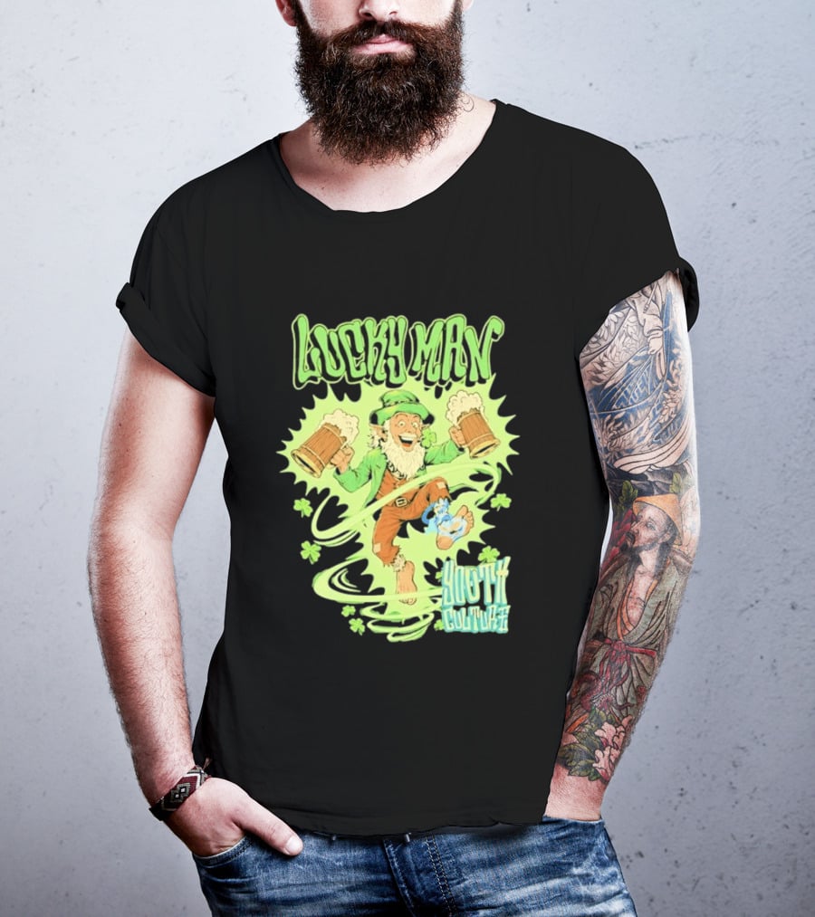 Lucky Man Leprechaun Youth Culture More Than Movement St Patricks Day T-Shirt