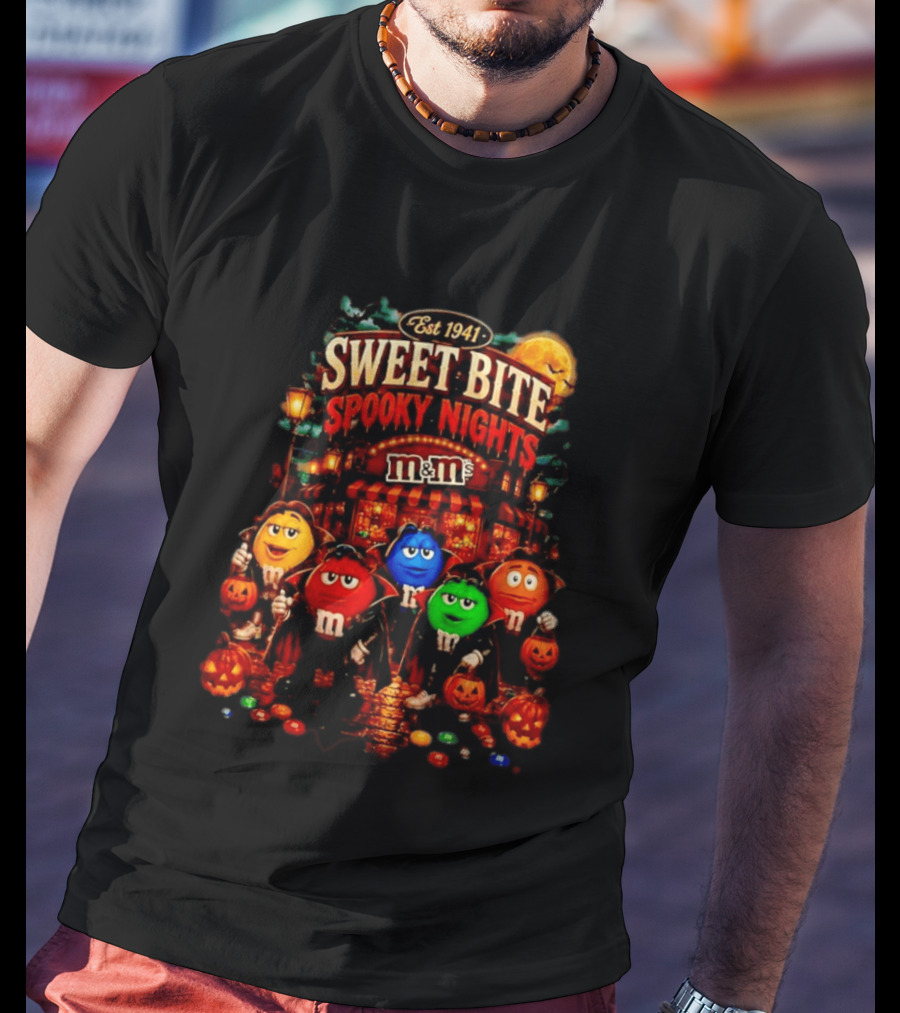 Est 1941 M&M's Sweet Bite Spooky Nights Halloween T-Shirt
