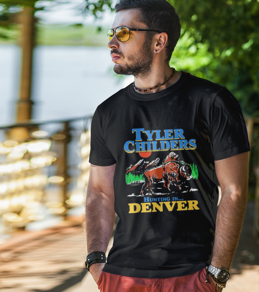 Tyler Childers Hunting In Denver Country Music Buffalo Mountains T-Shirt