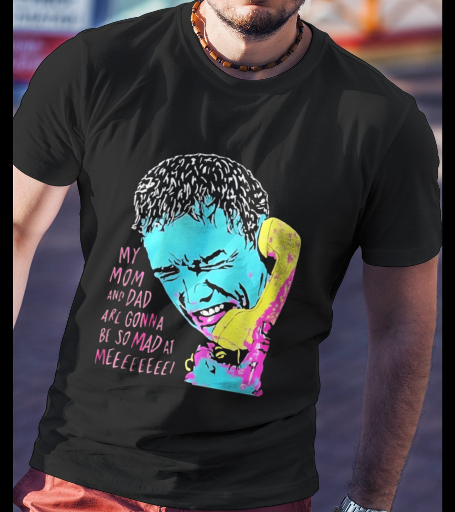 My Mom And Dad Are Gonna Be So Mad At Me Kevin McCallister Home Alone Phone Scene Retro Pop T-Shirt