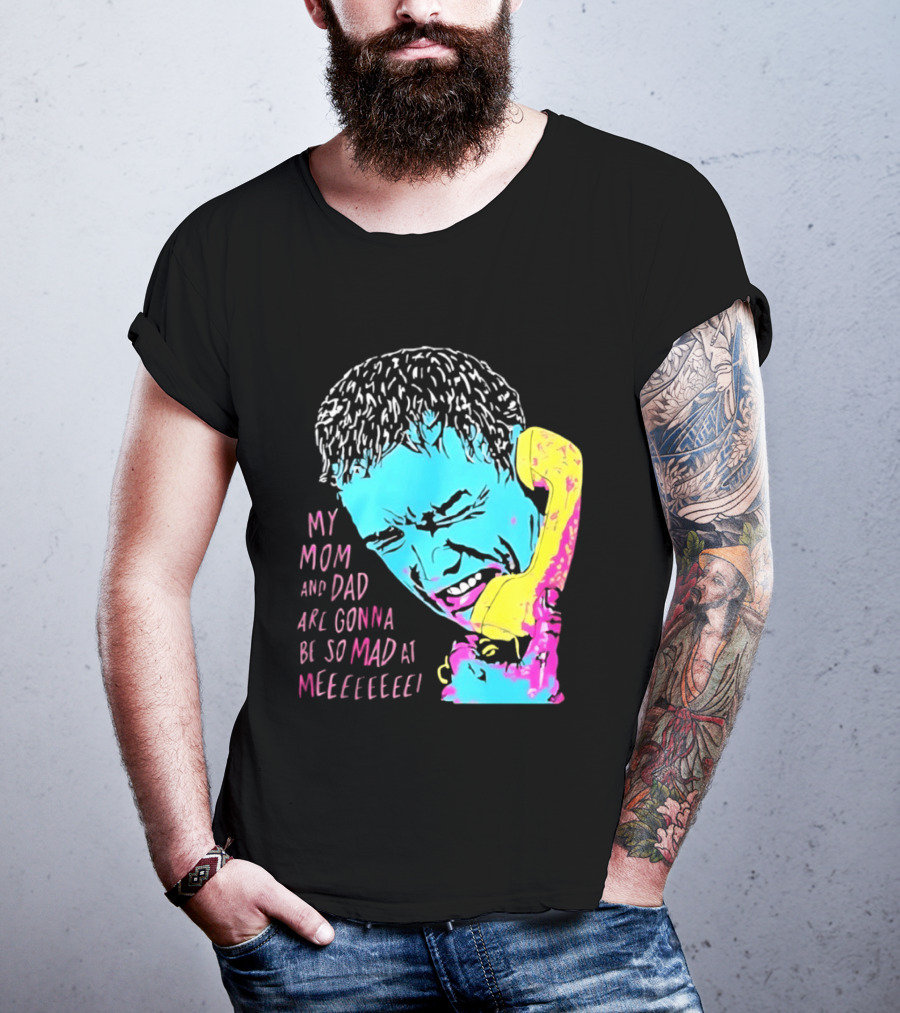 My Mom And Dad Are Gonna Be So Mad At Me Kevin McCallister Home Alone Phone Scene Retro Pop T-Shirt