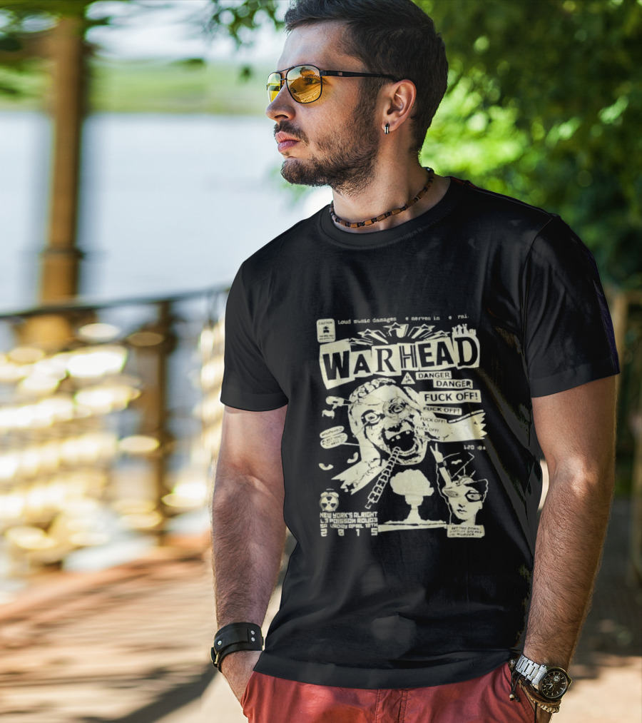 Warhead New York's Alright Crossboro Bridge Hardcore Distressed Danger T-Shirt