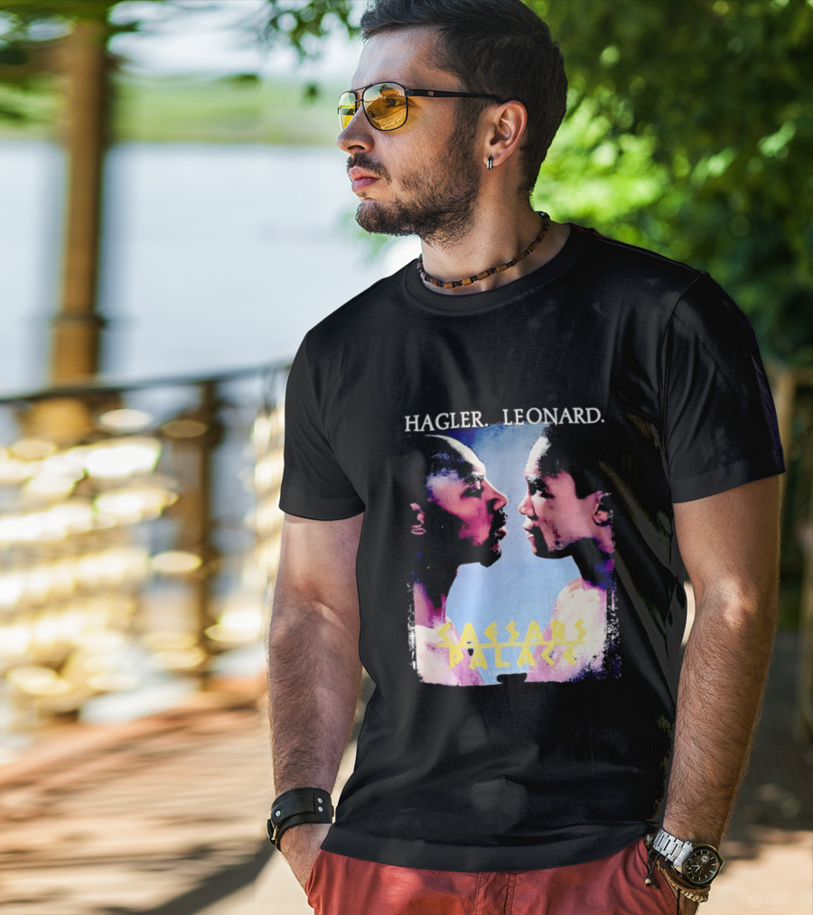 Hagler Leonard Caesars Palace Boxing Match Showdown T-Shirt
