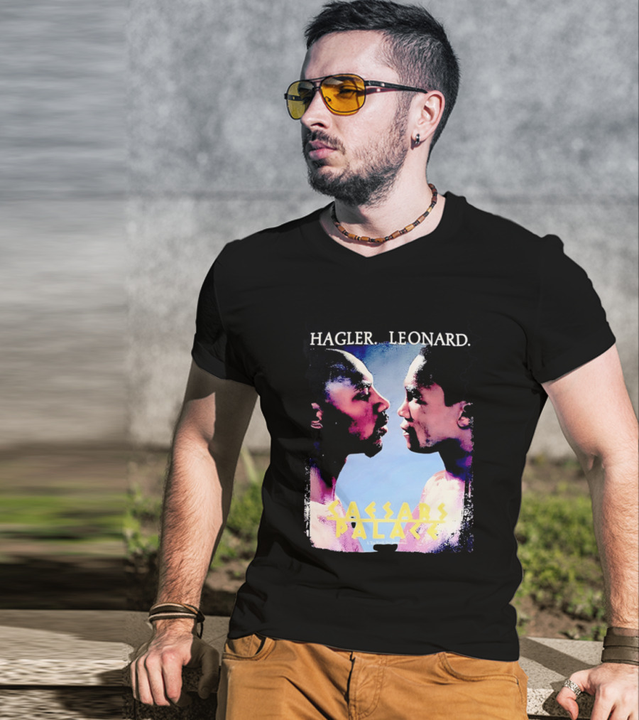 Hagler Leonard Caesars Palace Boxing Match Showdown T-Shirt