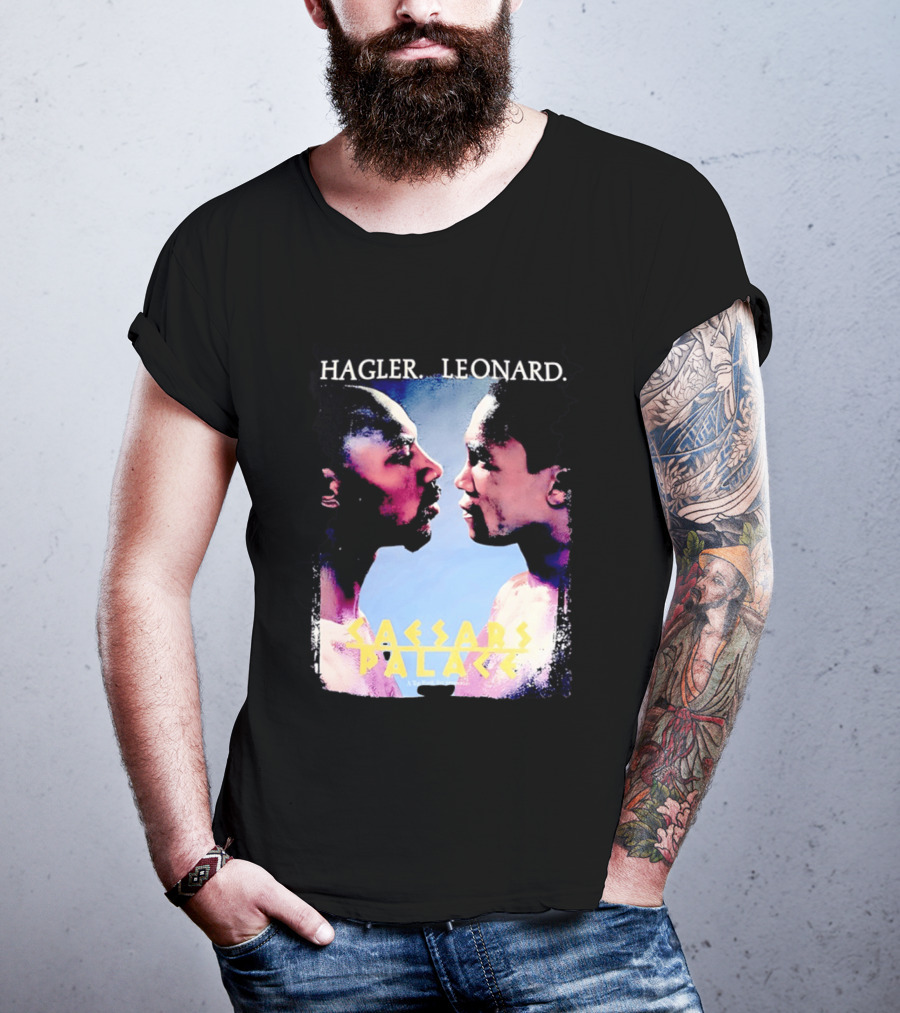 Hagler Leonard Caesars Palace Boxing Match Showdown T-Shirt