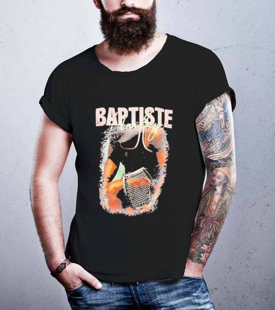 Baptiste Hailey Tennis Player With Racket T-Shirt