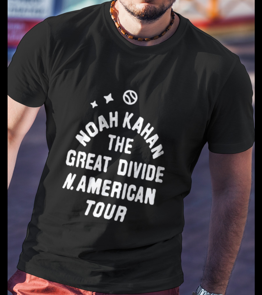 Noah Kahan The Great Divide North American Tour Stars T-Shirt