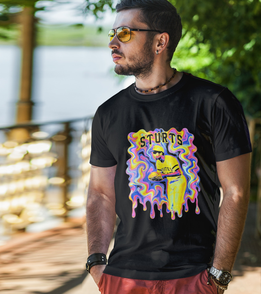 Sturts Willie Stargell Pittsburgh Pirates Psychedelic T-Shirt