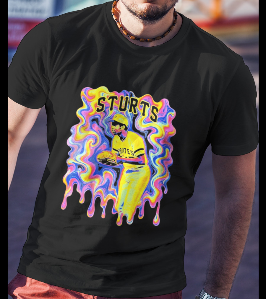 Sturts Willie Stargell Pittsburgh Pirates Psychedelic T-Shirt
