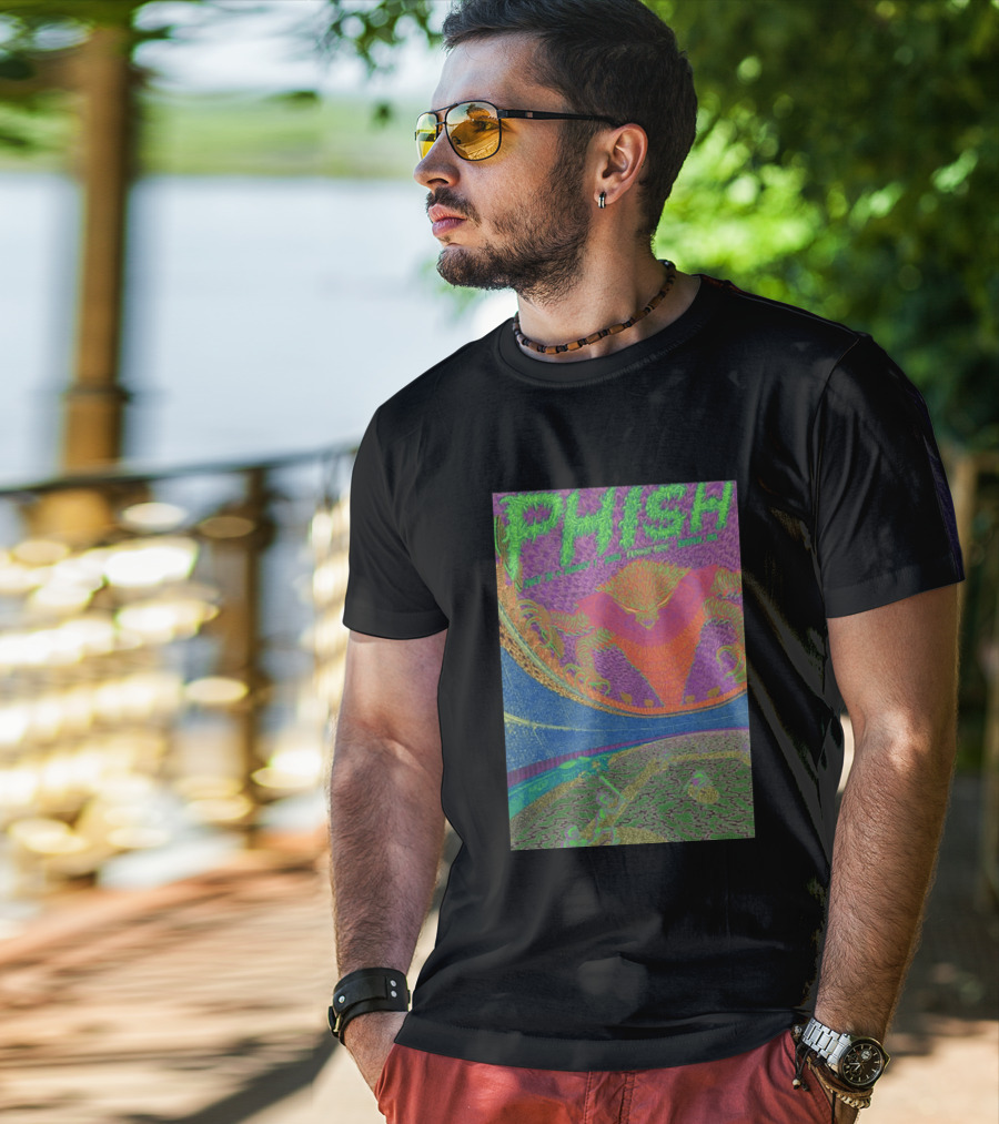 Phish Fenway Park Boston MA Tour July 31 Aug 1 2026 Colorful Psychedelic Dragon T-Shirt
