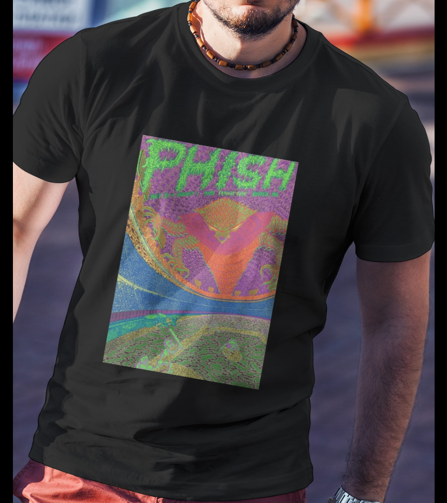 Phish Fenway Park Boston MA Tour July 31 Aug 1 2026 Colorful Psychedelic Dragon T-Shirt