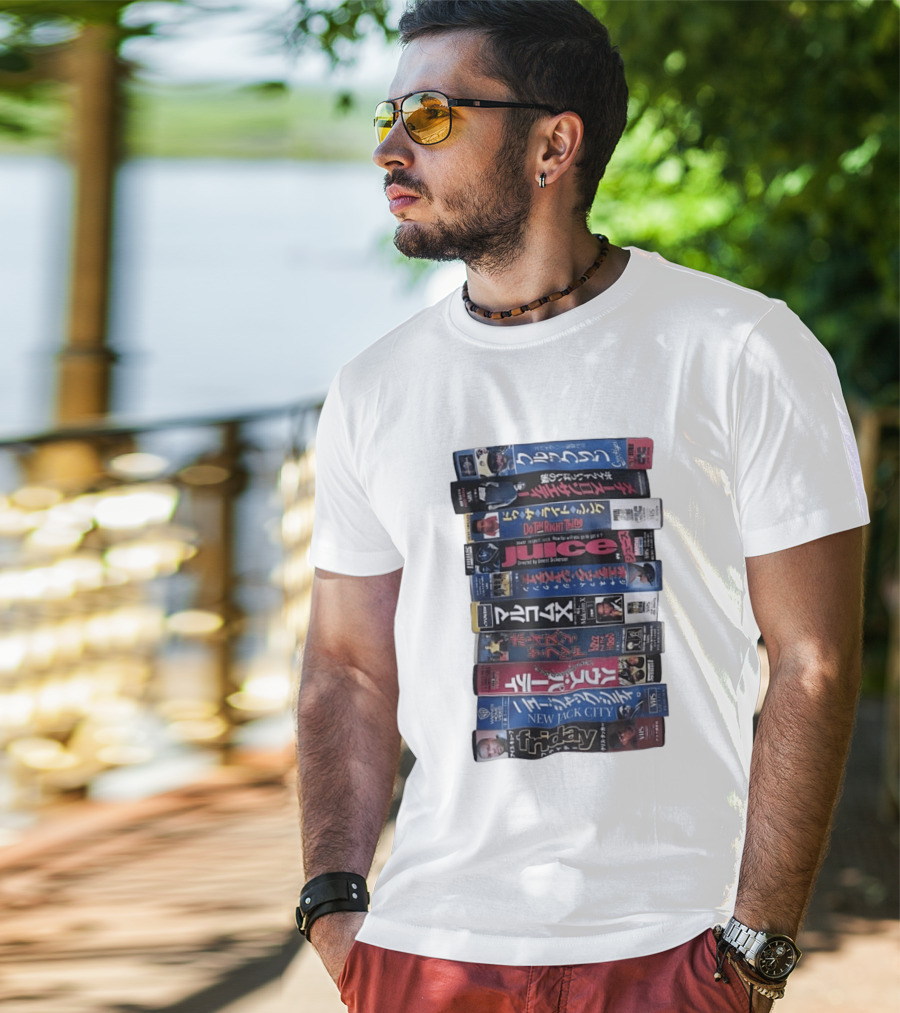 Friday Malcolm X Boyz N The Hood Juice Do The Right Thing New Jack City VHS Collection T-Shirt