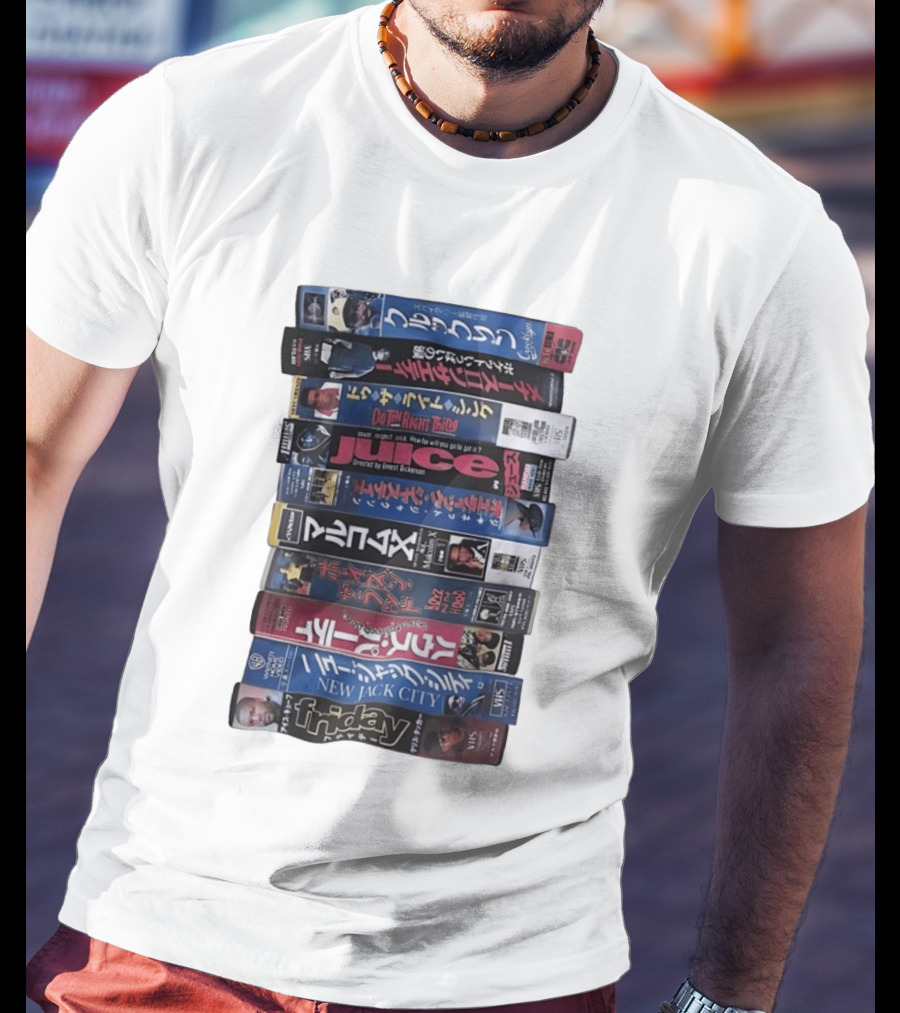 Friday Malcolm X Boyz N The Hood Juice Do The Right Thing New Jack City VHS Collection T-Shirt