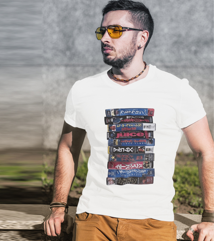 Friday Malcolm X Boyz N The Hood Juice Do The Right Thing New Jack City VHS Collection T-Shirt