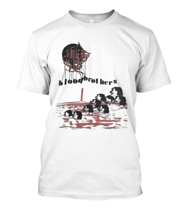 Blood Brothers Musical West End Willy Russell Dripping Red Moon T-Shirt