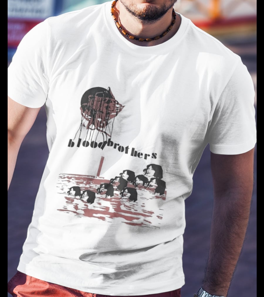Blood Brothers Musical West End Willy Russell Dripping Red Moon T-Shirt