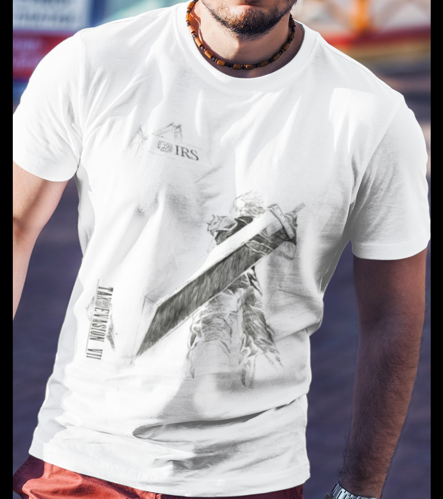 Cloud Strife Final Fantasy VII Tax Evasion IRS T-Shirt