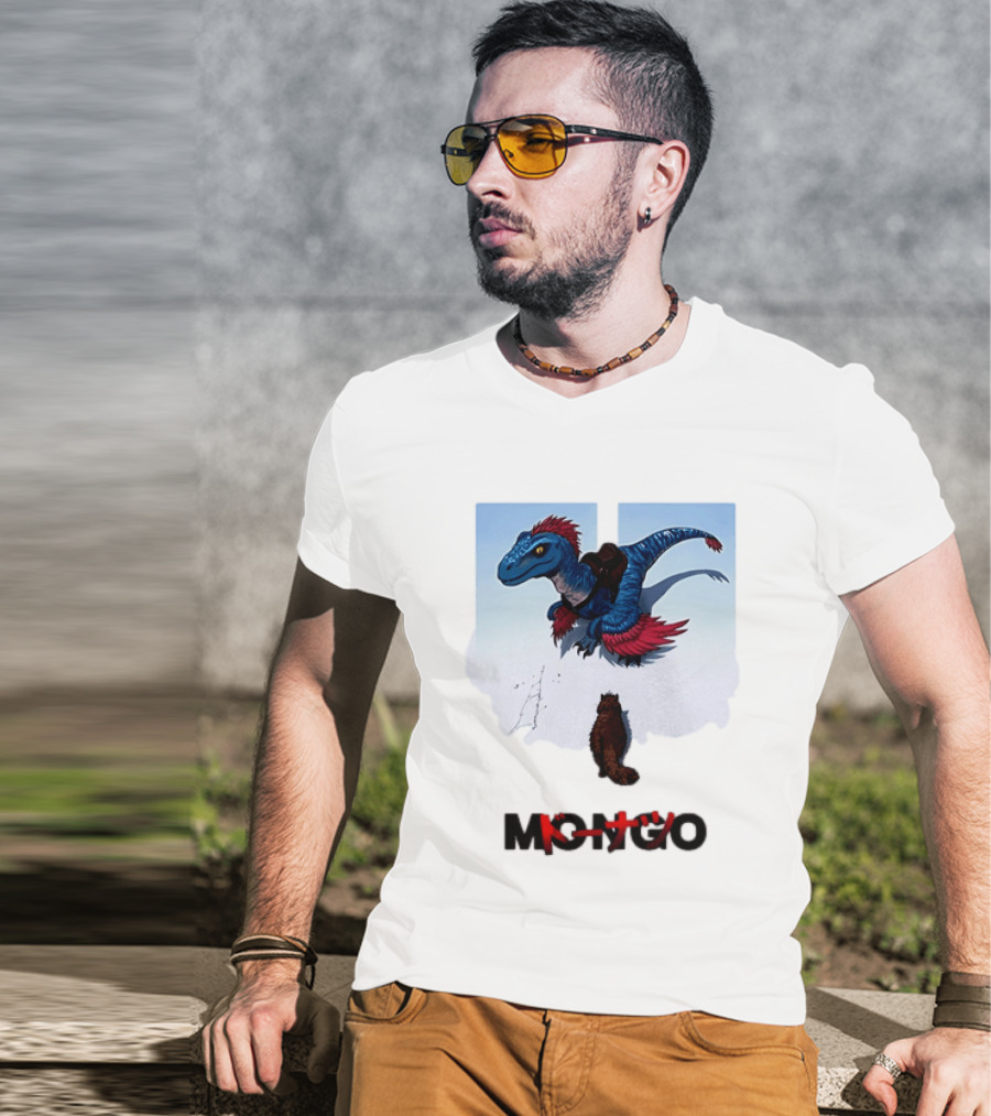 Mongo Raptor Cat Donatsu By U Mashermello Dinosaur T-Shirt