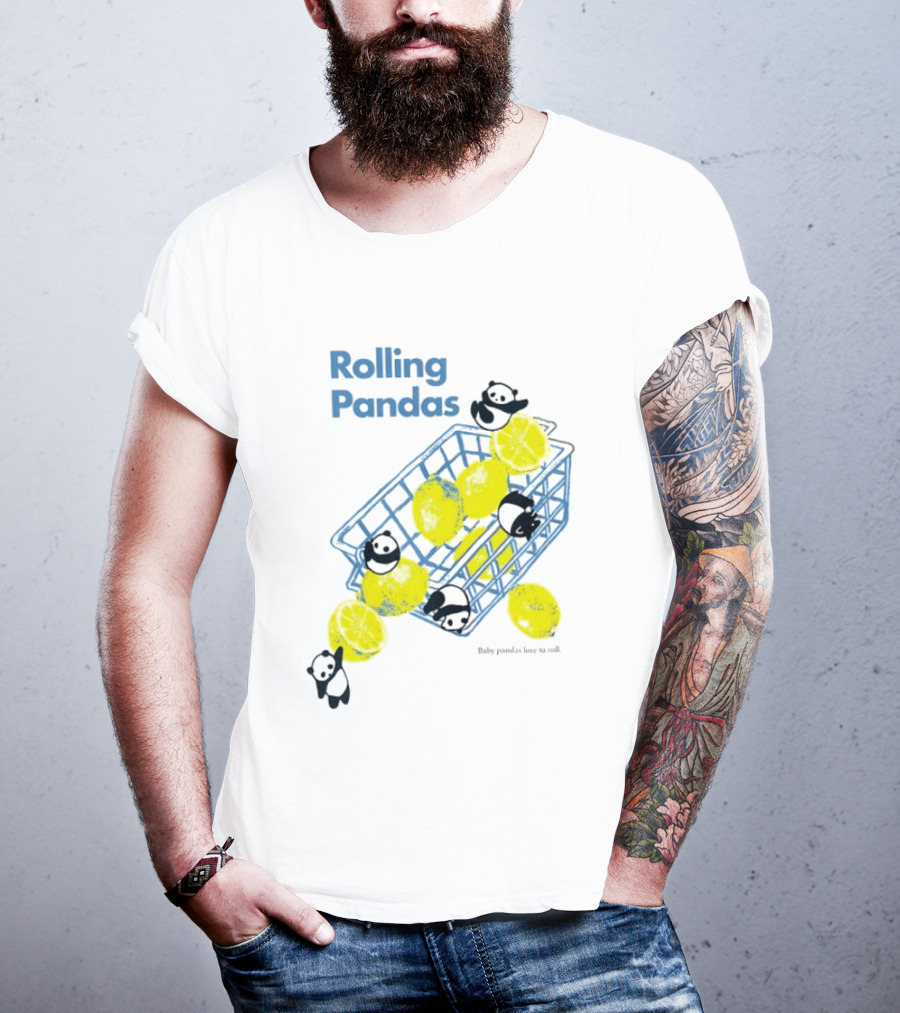 Rolling Pandas Baby Pandas Love Lemons In Basket T-Shirt