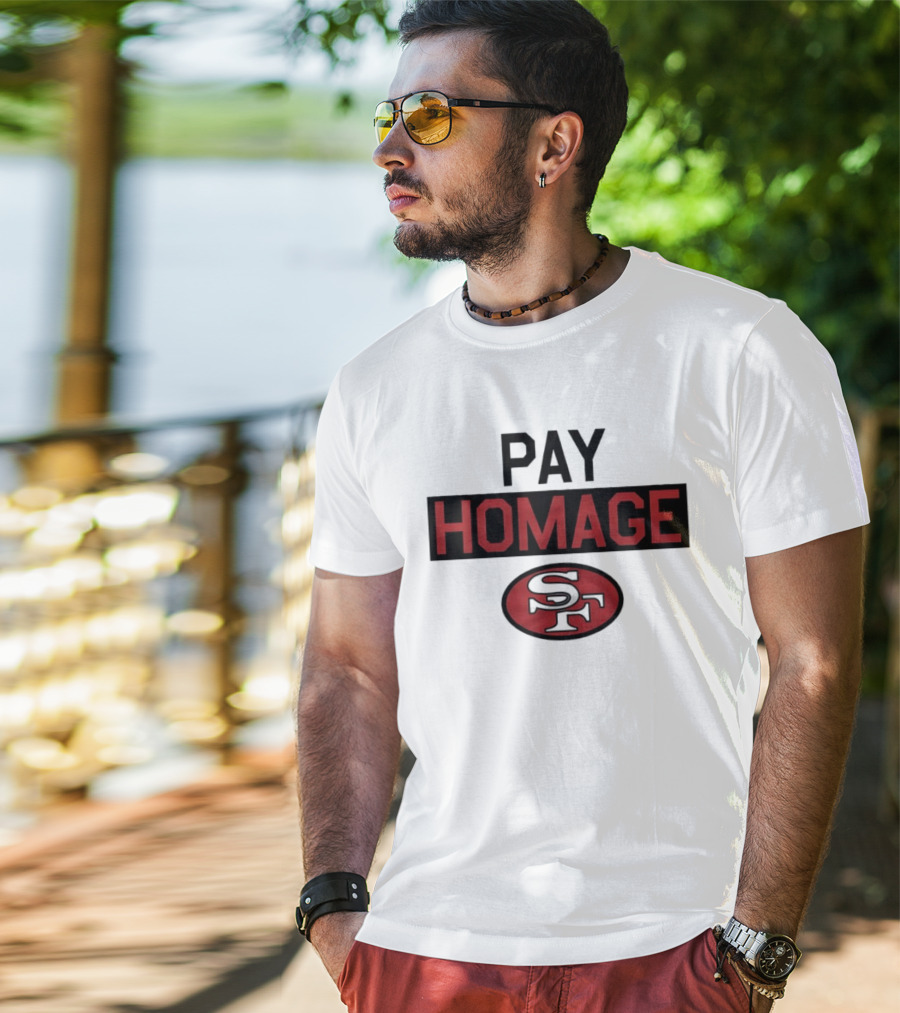 San Francisco 49ers Pay Homage SF Football T-Shirt