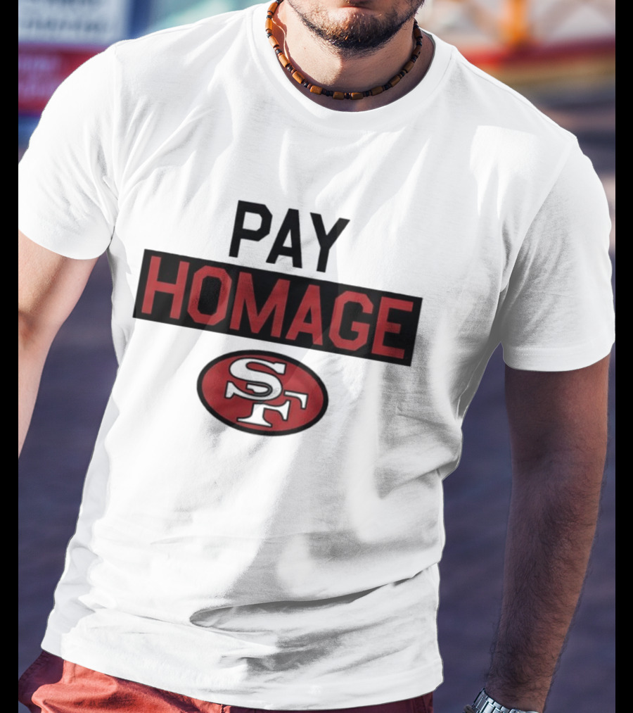 San Francisco 49ers Pay Homage SF Football T-Shirt