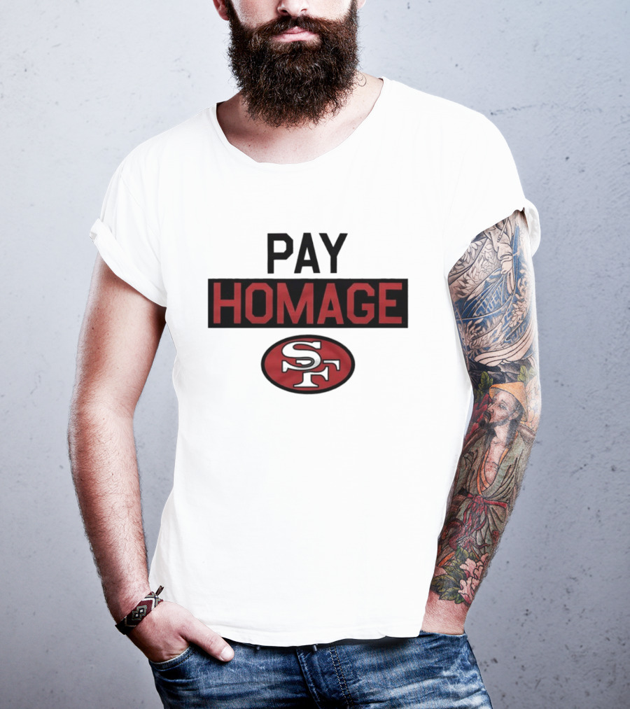San Francisco 49ers Pay Homage SF Football T-Shirt