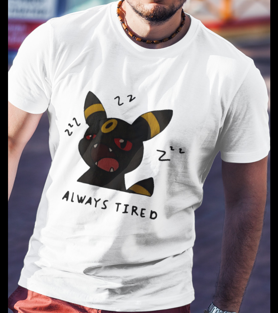 Umbreon Always Tired With ZZZs And Open Mouth Pokémon T-Shirt