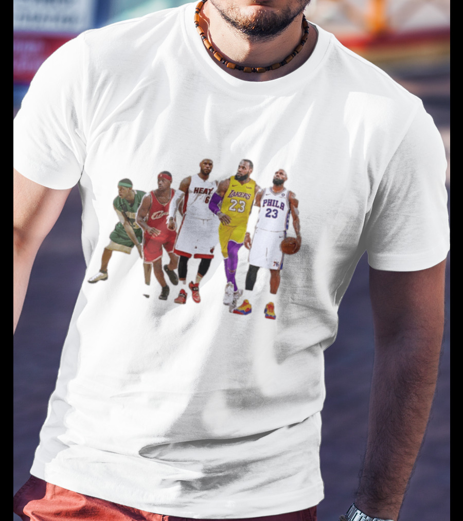 LeBron James St Vincent St Mary Cavs Heat Lakers 76ers Journey T-Shirt