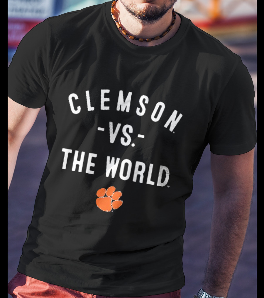 Clemson Vs The World NCAA College Football Paw T-Shirt