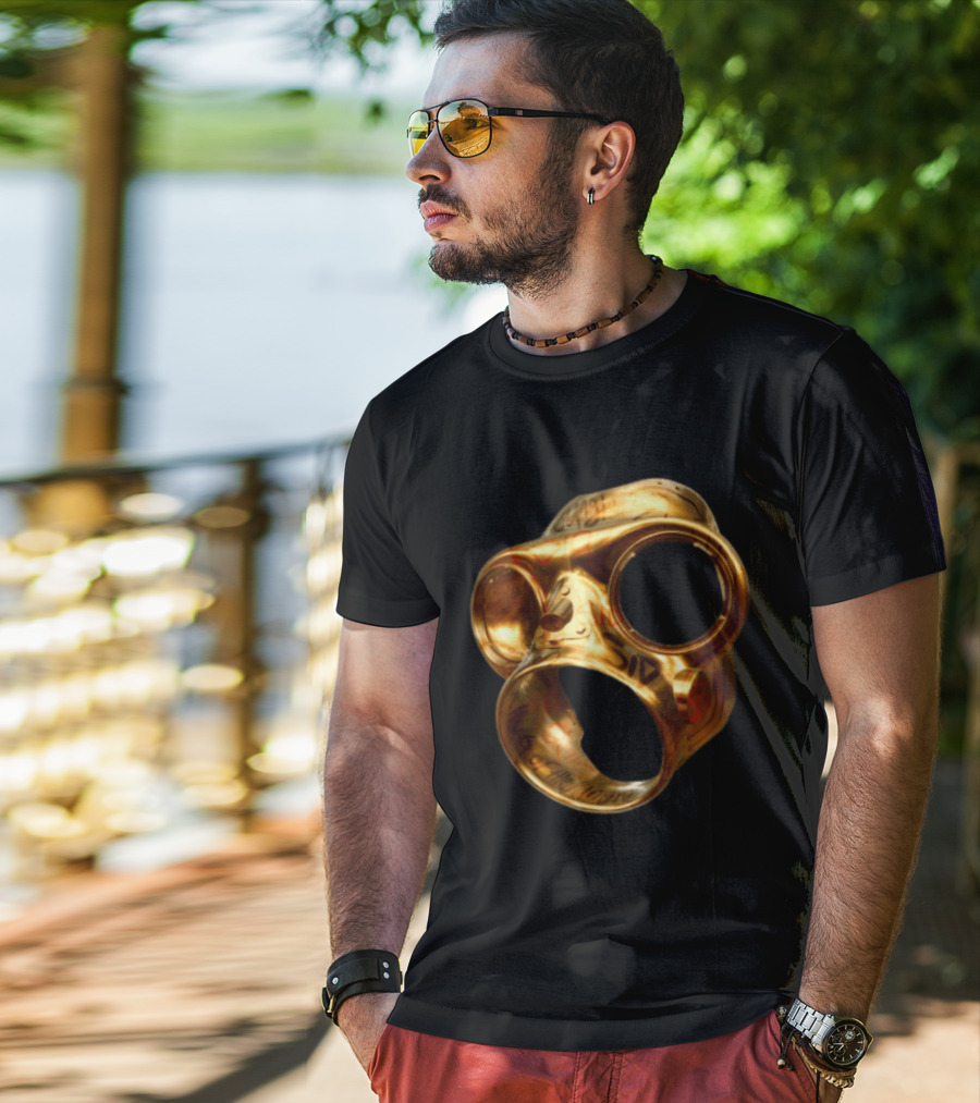 Sid The 3Rd Shop Store Gold Mask Ring T-Shirt