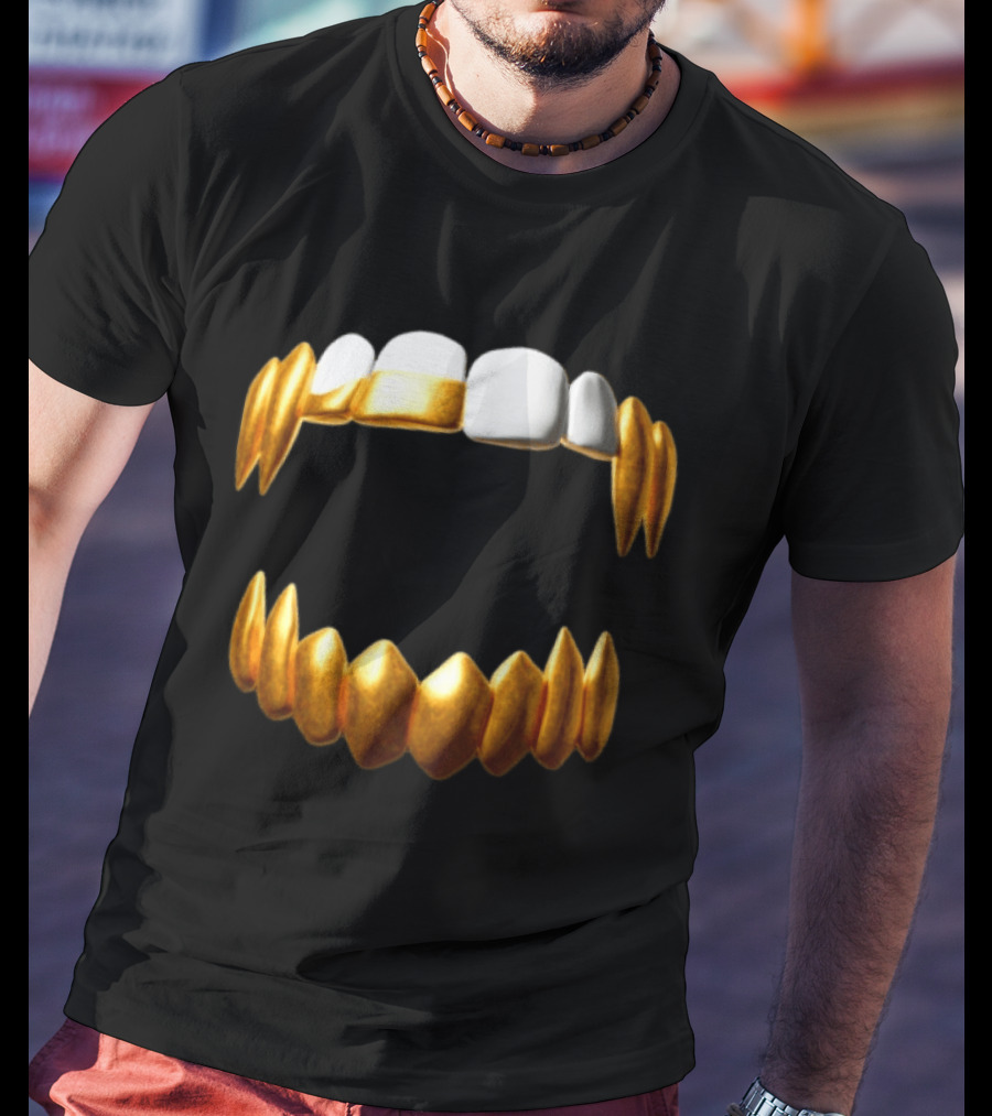 Sid The 3Rd Shop Store Gold Teeth Grillz T-Shirt