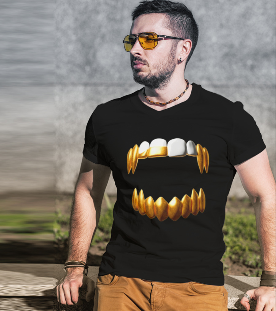 Sid The 3Rd Shop Store Gold Teeth Grillz T-Shirt