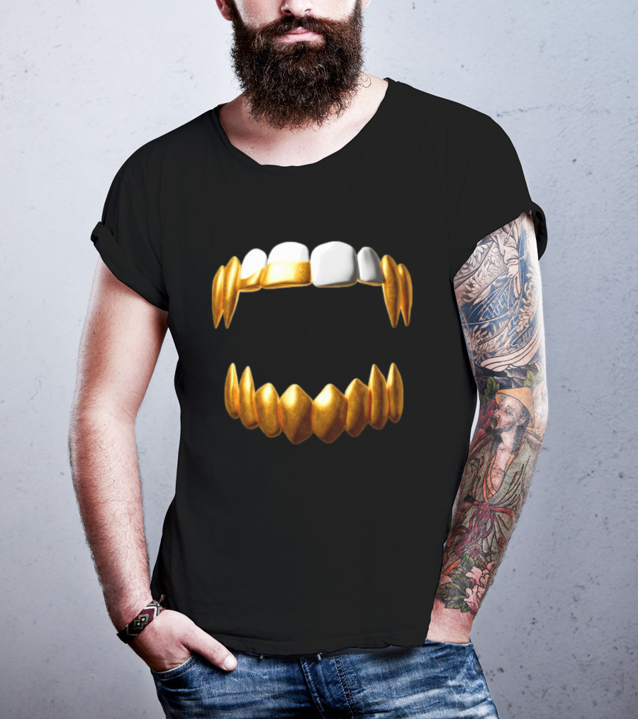 Sid The 3Rd Shop Store Gold Teeth Grillz T-Shirt