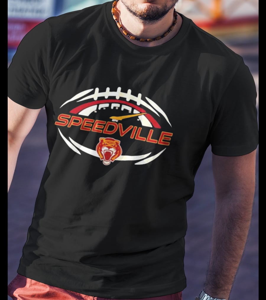 Speedville Tiger Speedometer Football Performance Training Icon Sports T-Shirt