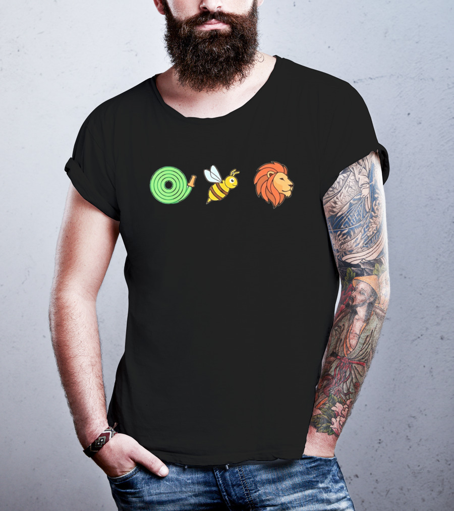 Hose Bee Lion Rebus Visual Wordplay Puzzle T-Shirt