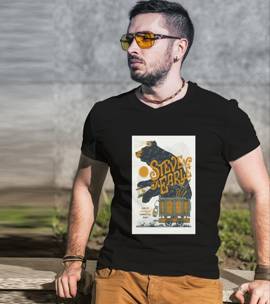 Steve Earle Pickathon Live August 1 2 2026 Event Bear T-Shirt