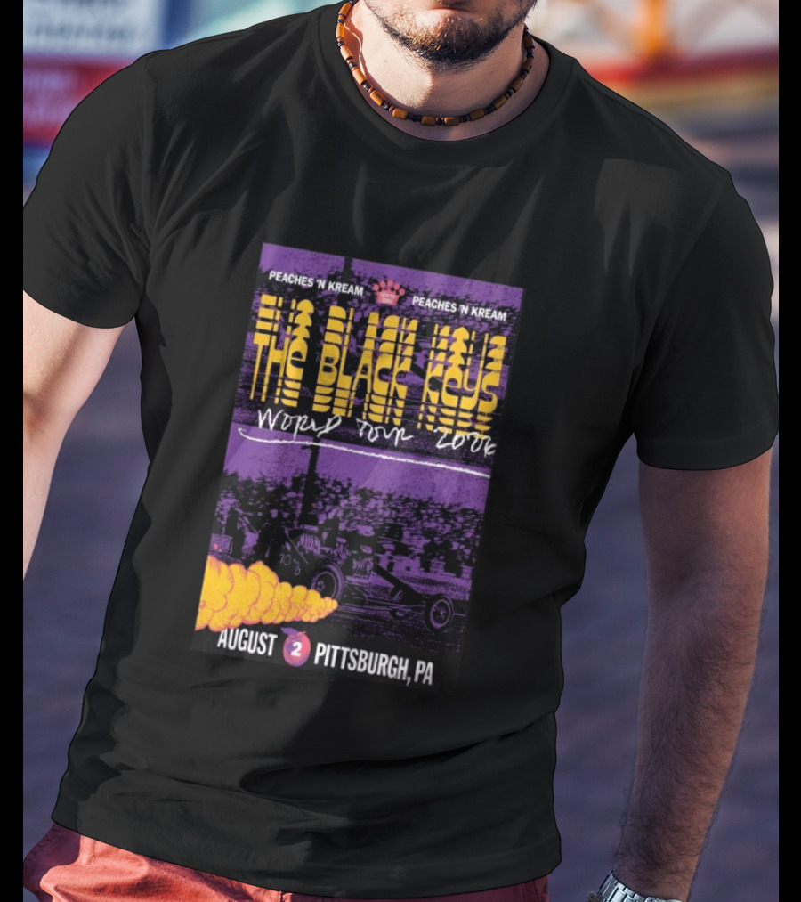 The Black Keys World Tour 2026 Peaches 'N Kream August Pittsburgh PA T-Shirt