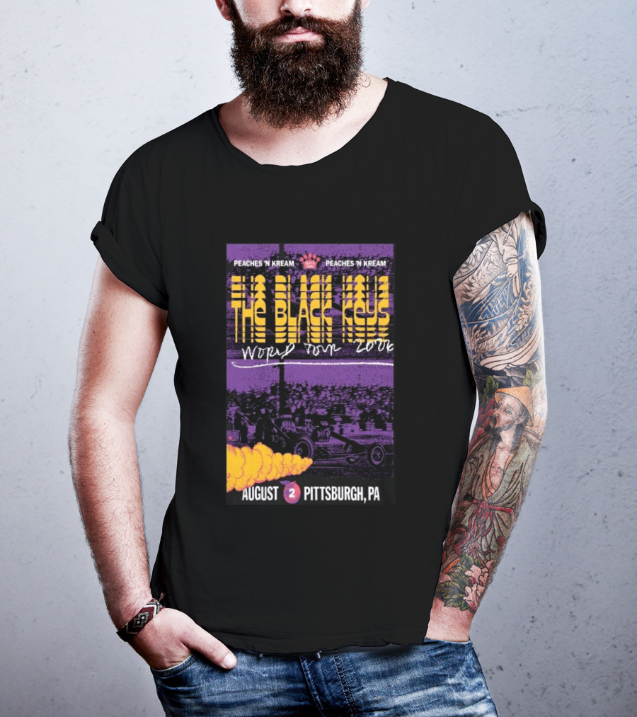 The Black Keys World Tour 2026 Peaches 'N Kream August Pittsburgh PA T-Shirt