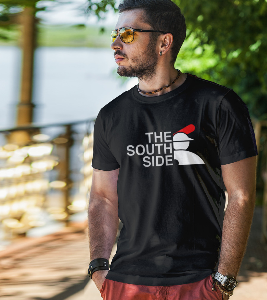 The South Side Baseball Icon With Red Cap T-Shirt