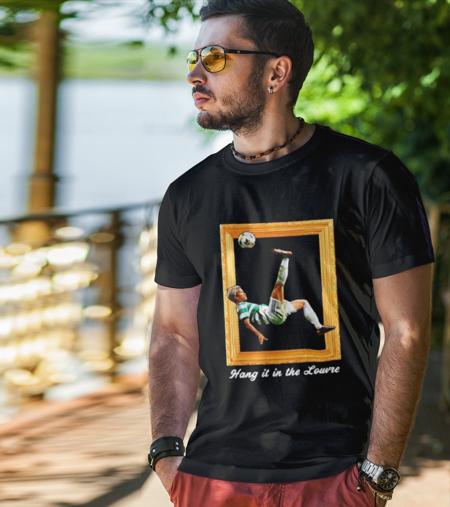Kyogo Furuhashi Celtic FC Hang It In The Louvre Soccer Art футболка T-Shirt
