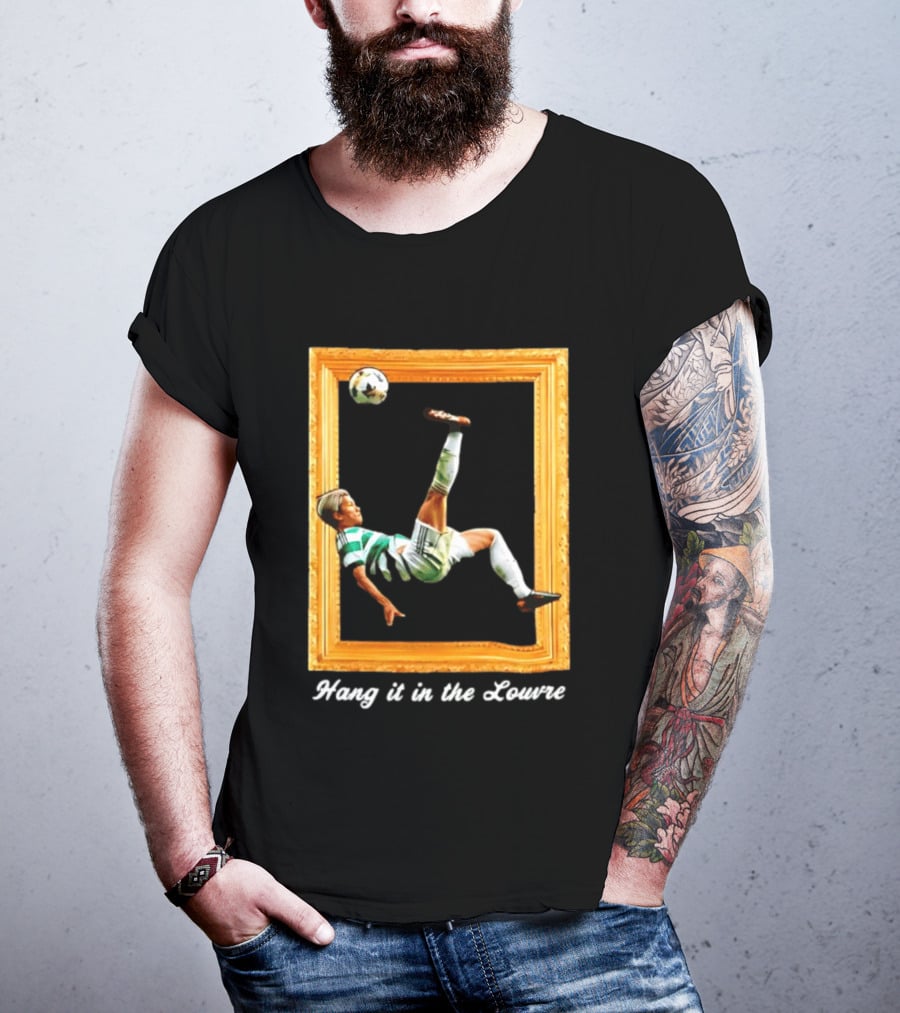 Kyogo Furuhashi Celtic FC Hang It In The Louvre Soccer Art футболка T-Shirt