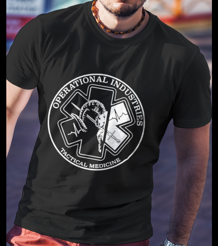 Operational Industries Tactical Medicine Star Of Life With Snake T-Shirt