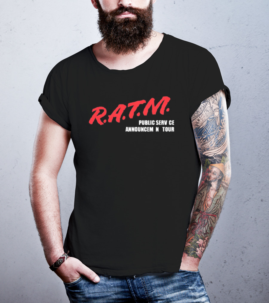 Rage Against The Machine R.A.T.M. Public Service Announcement Tour T-Shirt
